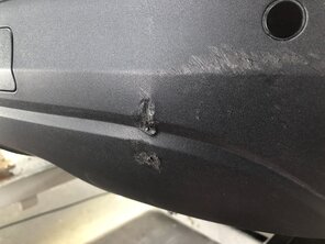 Schaden am Audi Q3 Plastikteil