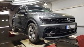 Der VW Tiguan ist geschützt mit einer Keramikversiegelung