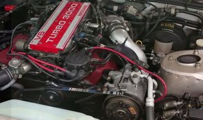 Nissan 300ZX Motor mit Trockeneis gereinigt